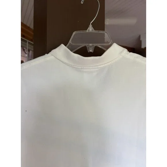 Disney Shirt Women L Sleeveless White Blue Stripe Cotton Mickey Mouse Brand New! - Picture 5 of 8